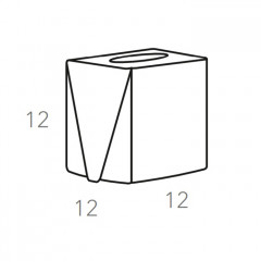 Colombo Adj Салфетница Kleenex, 12x12H12 см, цвет: капучино/шоколад