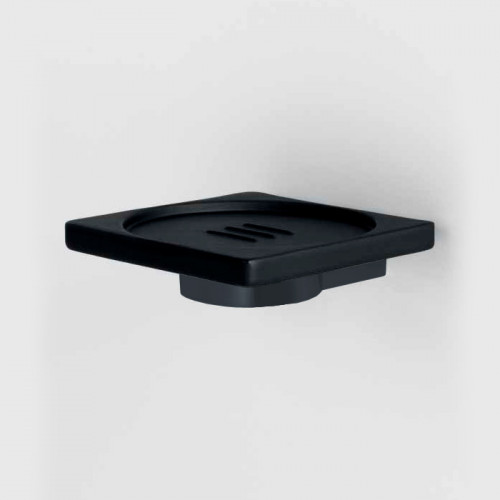 Colombo MiniQ Мыльница подвесная, цвет: графит матовый/черная резина