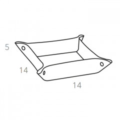 Colombo Adj Мелочница, 20x14H5 см, цвет: белый/панна котта