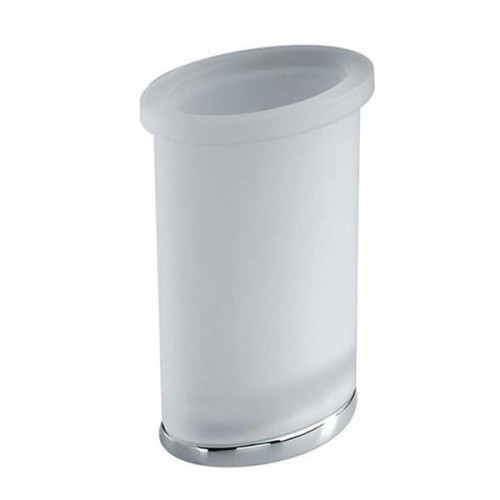 Colombo Land Стакан настольный, цвет: хром/матовое стекло