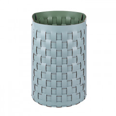 Colombo Adj Круглая корзина Bottega, D40H57 см, цвет: небесный/эвкалипт