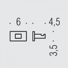 Colombo Look Крючок одинарный, цвет: PVD Vintage