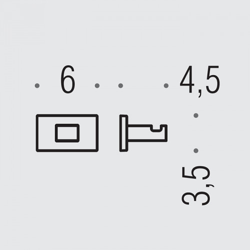 Colombo Look Крючок одинарный, цвет: PVD Vintage