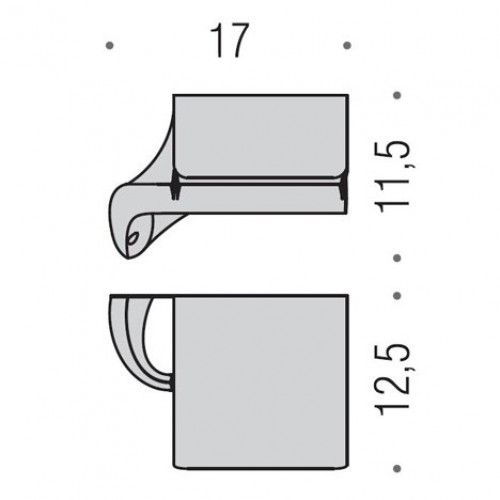 Colombo Link Держатель для туалетной бумаги с крышкой, цвет: хром