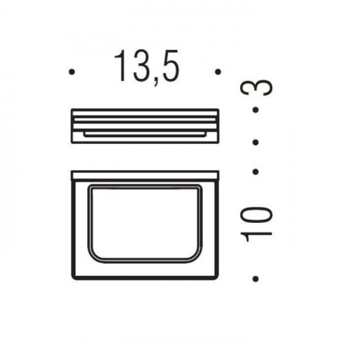 Colombo Look Мыльница подвесная, цвет: PVD Vintage/матовое стекло