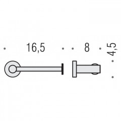 Colombo Plus Держатель для т/б, подвесной, цвет: PVD Vintage