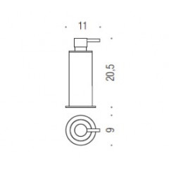 Colombo Complementi Дозатор для жидкого мыла, 0,5л., цвет: хром
