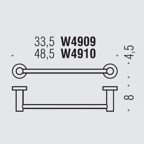 Colombo Plus Полотенцедержатель 48.5см., цвет: PVD Vintage