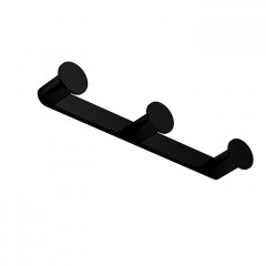 Colombo Mini Тройной крючок, цвет: чёрный матовый