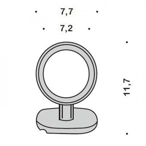 Colombo Complementi, Держатель настенный для фена (кольцо д.7см), Цвет: хром