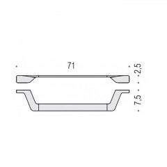Colombo Alize Полотенцедержатель 71 см, цвет: хром