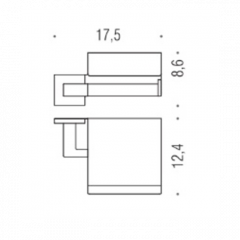 Colombo Basic Q Держатель туалетной бумаги, Цвет: хром