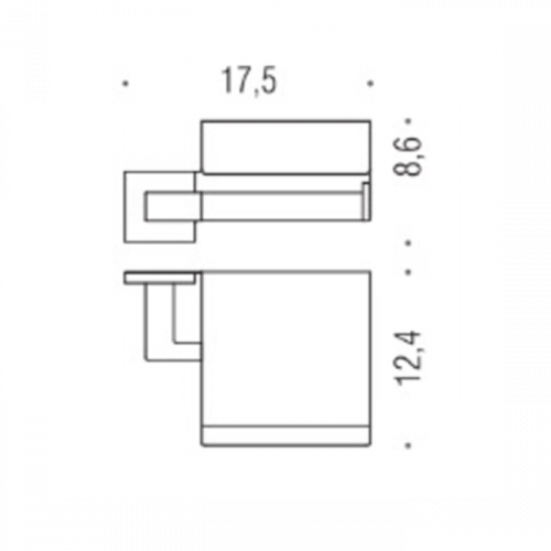Colombo Basic Q Держатель туалетной бумаги, Цвет: хром