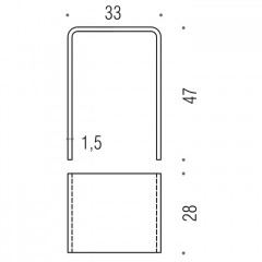 Colombo Hotel Collection Табурет пластиковый, напольный, цвет: прозрачный