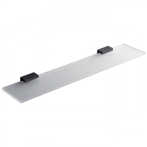 Colombo Look Полка 600см, цвет: чёрный матовый/матовое стекло