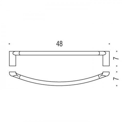 Colombo Luna Полотенцедержатель 450, цвет: хром