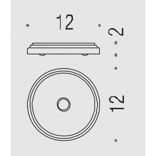 Colombo Hermitag Мыльница настольная, цвет: хром