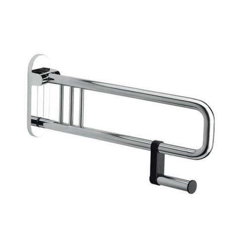 Colombo Complementi Поручень для инвалидов, 65см., с держателем для т/б., цвет: хром