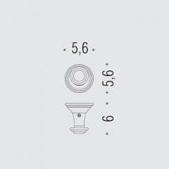 Colombo Hermitag Крючок, цвет: хром