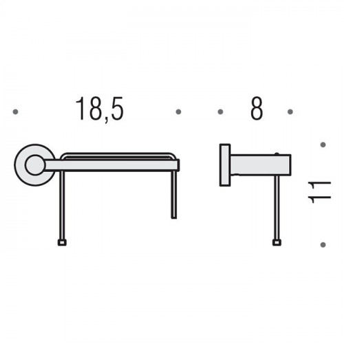 Colombo Plus Держатель для т/б., Sx, подвесной, цвет: хром