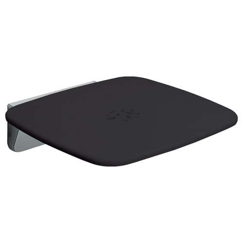 Colombo Complementi Сиденье для душа, с креплениями к стене, 160кг, цвет: черный