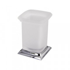 Colombo Portofino Стакан настольный, цвет: хром/матовое стекло