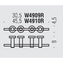 Colombo Plus Полотенцедержатель с регулируемыми держателями, 30.5 см, цвет: хром