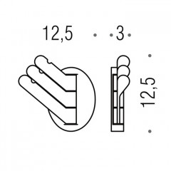 Colombo Luna Крючок, цвет: хром