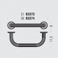 Colombo Hermitag, Поручень для ванны, цвет: античная бронза