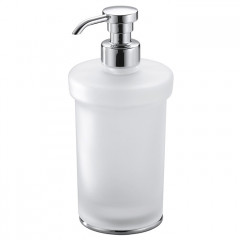 Colombo Link сосуд для жидкого мыла, цвет: хром/матовое стекло