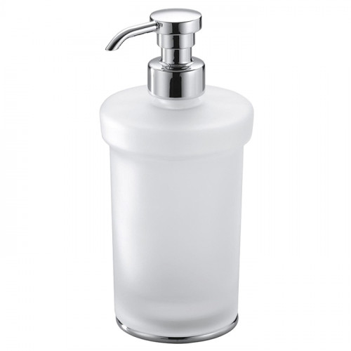 Colombo Link сосуд для жидкого мыла, цвет: хром/матовое стекло