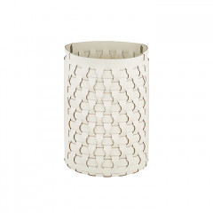 Colombo Adj Круглая корзина Dubai, D40H57 см, цвет: белый/панна котта