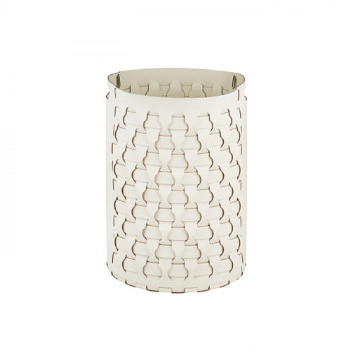 Colombo Adj Круглая корзина Dubai, D40H57 см, цвет: белый/панна котта