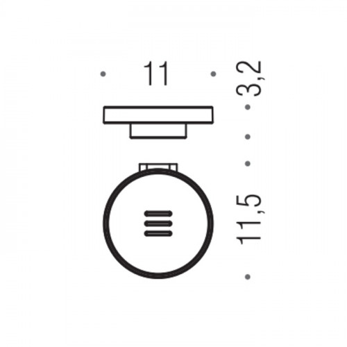 Colombo Mini  Мыльница подвесная , цвет: PVD графит матовый/матовое стекло