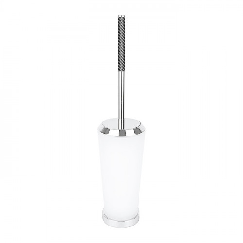 Colombo Road Ёршик напольный, цвет: хром/карбон/матовое стекло