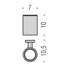 Colombo Plus Стакан, подвесной, цвет: PVD Vintage