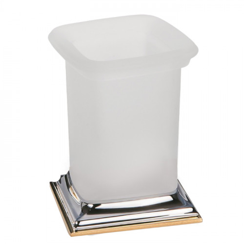 Colombo Portofino Стакан, настольный, цвет: хром/золото/матовое стекло