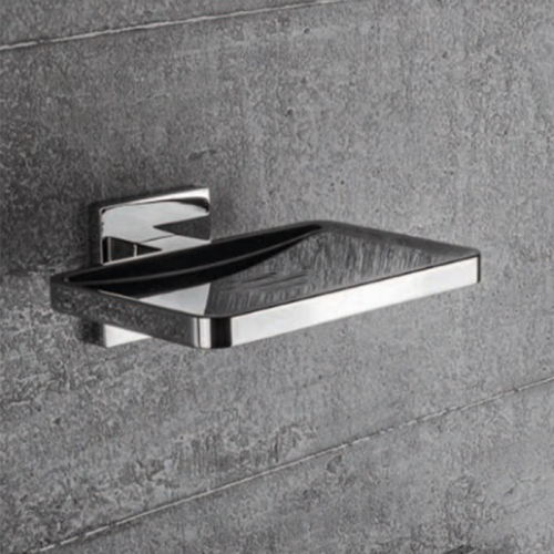 Colombo Basic Q Мыльница, цвет: хром