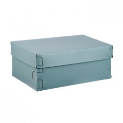 Colombo Adj Коробка Snob, 32x20H13,5 см, цвет: небесный/эвкалипт