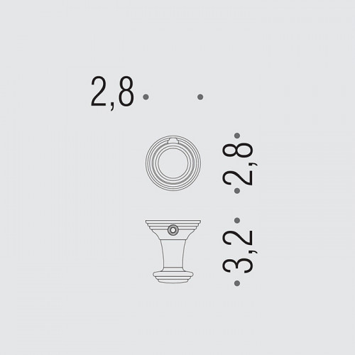 Colombo Hermitag, Крючок, цвет: PVD золото