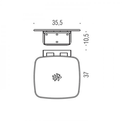 Colombo Complementi Сиденье для душа, с креплениями к стене, 160кг, цвет: белый