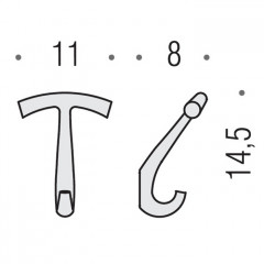 Colombo Luna Крючок, цвет: хром