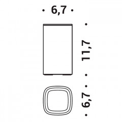 Colombo Mood Стакан настольный, цвет Claret Violet