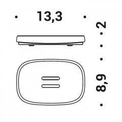 Colombo Mood Мыльница настольная, цвет Lime Green