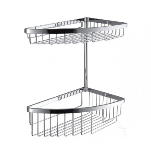 Colombo Angolari двойная полка, цвет: хром