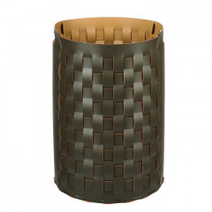 Colombo Adj Круглая корзина Bottega, D40H57 см, цвет: оливковый/горчичный