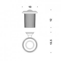 Colombo Hermitag Держатель для запасных рулонов, цвет: хром