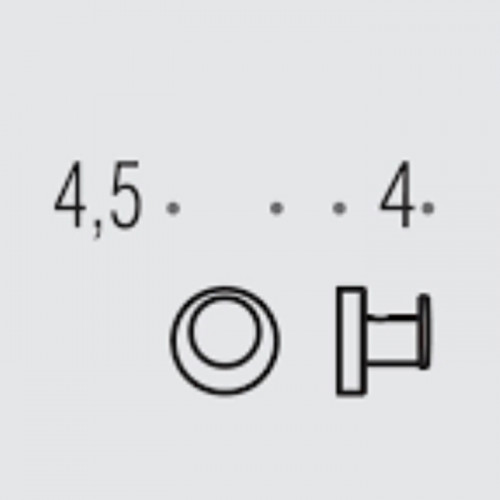 Colombo Plus Крючок, подвесной, цвет: PVD графит полированный