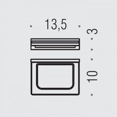 Colombo Look Мыльница подвесная, цвет: PVD Vintage Mat./стекло матов