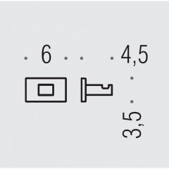 Colombo Look Крючок одинарный, цвет: PVD vintage матовый